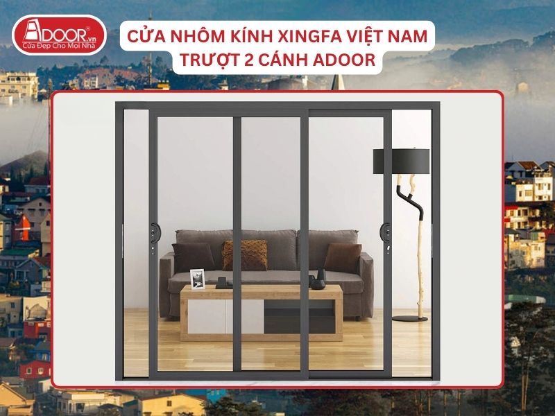 Cửa Mở Trượt 2 Cánh Nhôm Kính Xingfa Tại Đà Lạt Hệ Việt Nam Adoor Cửa Mở Trượt 2 Cánh Nhôm Kính Xingfa Tại Đà Lạt Hệ Việt Nam Adoor
