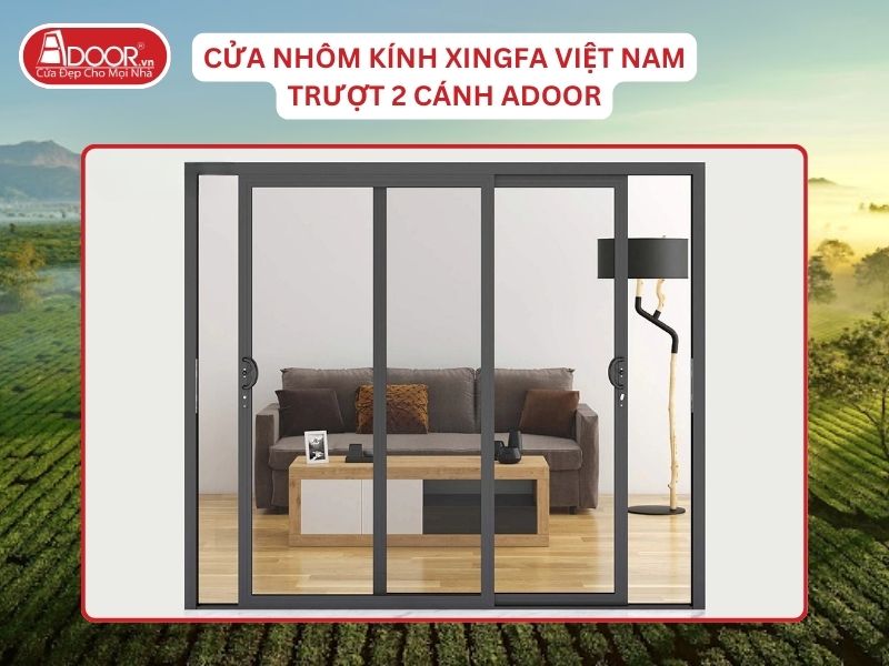 Cửa Mở Trượt 2 Cánh Nhôm Kính Xingfa Tại Gia Lai Hệ Việt Nam Adoor Cửa Mở Trượt 2 Cánh Nhôm Kính Xingfa Tại Gia Lai Hệ Việt Nam Adoor