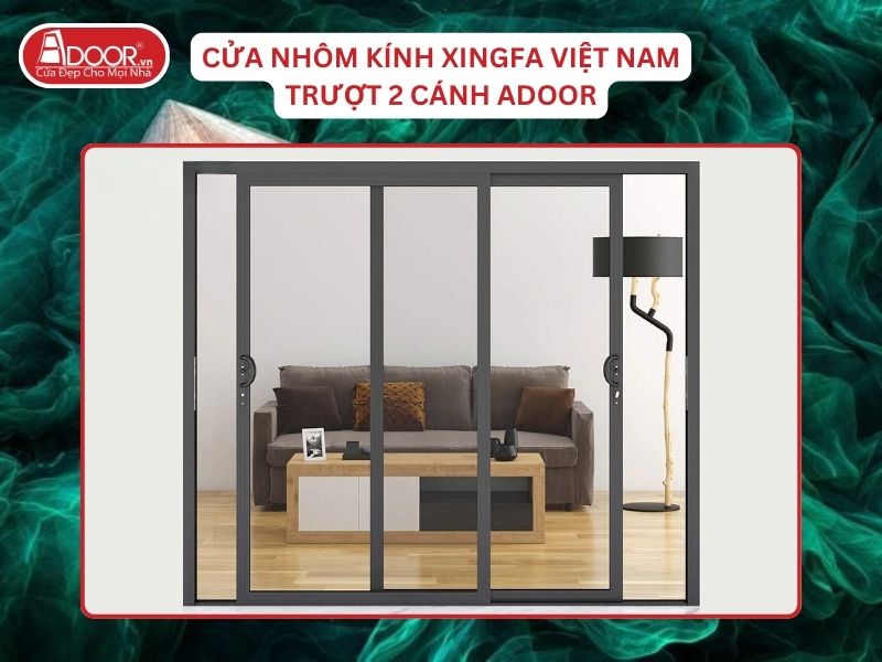 Cửa Mở Trượt 2 Cánh Nhôm Kính Xingfa Tại Phan Rang Hệ Việt Nam Adoor Cửa Mở Trượt 2 Cánh Nhôm Kính Xingfa Tại Phan Rang Hệ Việt Nam Adoor
