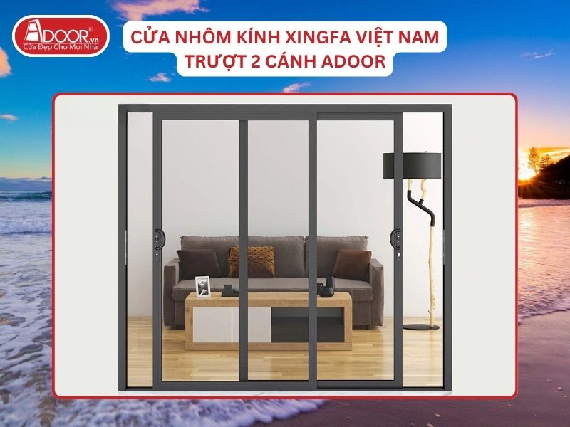 Cửa Mở Trượt 2 Cánh Nhôm Kính Xingfa Tại Sầm Sơn Hệ Việt Nam Adoor Cửa Mở Trượt 2 Cánh Nhôm Kính Xingfa Tại Sầm Sơn Hệ Việt Nam Adoor
