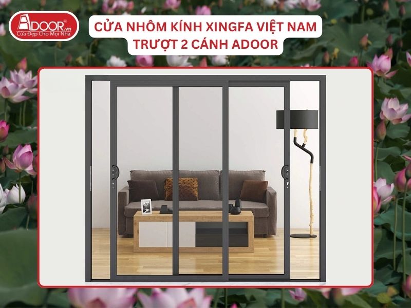 Cửa Mở Trượt 2 Cánh Nhôm Kính Xingfa Tại Thái Bình Hệ Việt Nam Adoor