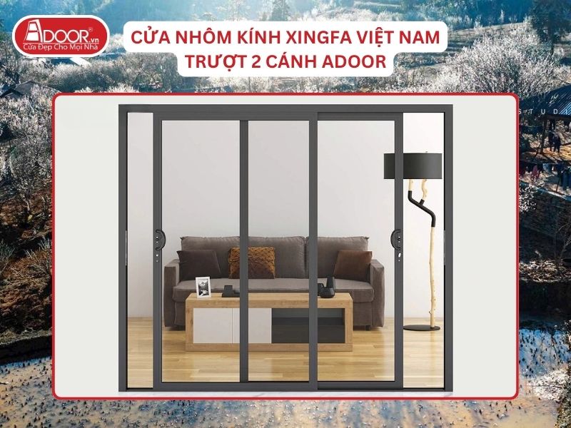 Cửa Mở Trượt 2 Cánh Nhôm Kính Xingfa Tại Tuyên Quang Hệ Việt Nam Adoor Cửa Mở Trượt 2 Cánh Nhôm Kính Xingfa Tại Tuyên Quang Hệ Việt Nam Adoor