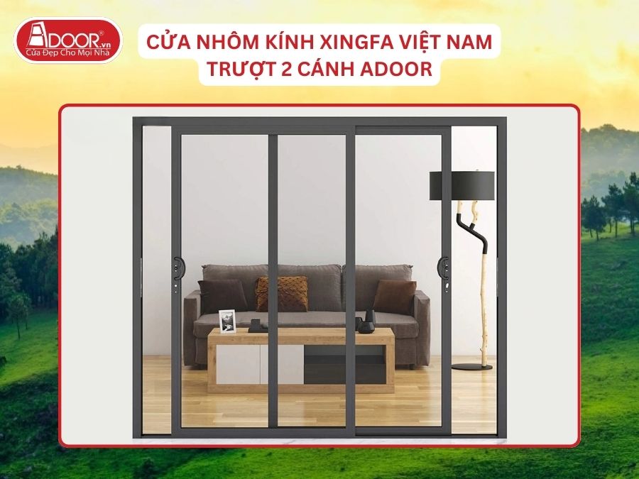 Cửa Mở Trượt 2 Cánh Nhôm Kính Xingfa Tại Uông Bí Hệ Việt Nam Adoor Cửa Mở Trượt 2 Cánh Nhôm Kính Xingfa Tại Uông Bí Hệ Việt Nam Adoor