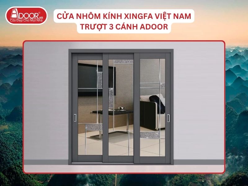 Cửa Mở Trượt 3 Cánh Nhôm Kính Xingfa Tại Cao Bằng Hệ Việt Nam Adoor Cửa Mở Trượt 3 Cánh Nhôm Kính Xingfa Tại Cao Bằng Hệ Việt Nam Adoor