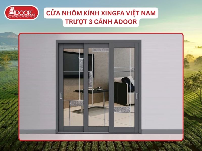Cửa Mở Trượt 3 Cánh Nhôm Kính Xingfa Tại Gia Lai Hệ Việt Nam Adoor Cửa Mở Trượt 3 Cánh Nhôm Kính Xingfa Tại Gia Lai Hệ Việt Nam Adoor