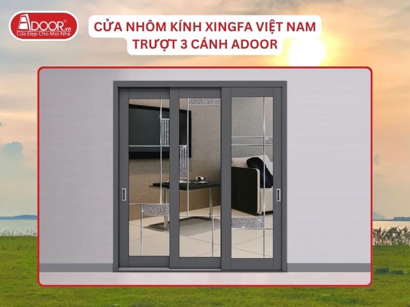 Cửa Mở Trượt 3 Cánh Nhôm Kính Xingfa Tại Tân Uyên Hệ Việt Nam Adoor Cửa Mở Trượt 3 Cánh Nhôm Kính Xingfa Tại Tân Uyên Hệ Việt Nam Adoor