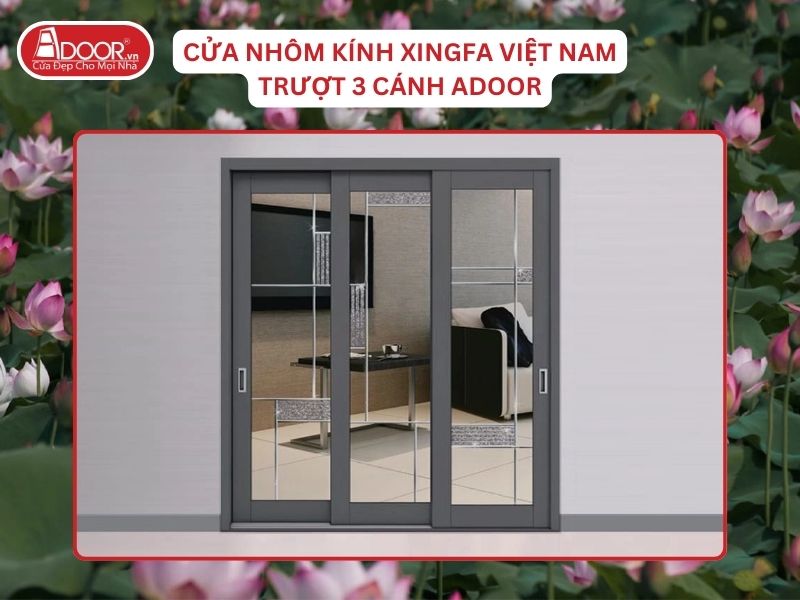 Cửa Mở Trượt 3 Cánh Nhôm Kính Xingfa Tại Thái Bình Hệ Việt Nam Adoor