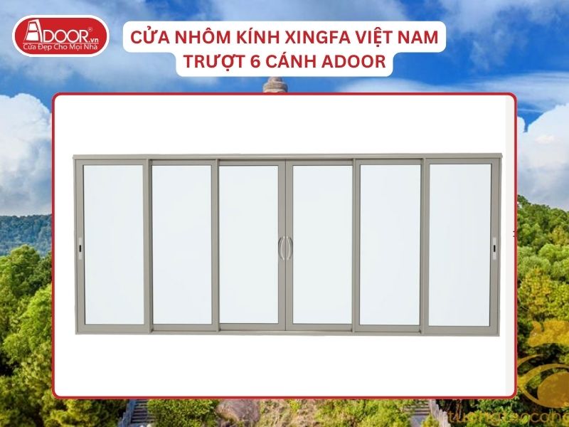 Cửa Mở Trượt 6 Cánh Nhôm Kính Xingfa Tại Bắc Ninh Hệ Việt Nam Adoor Cửa Mở Trượt 6 Cánh Nhôm Kính Xingfa Tại Bắc Ninh Hệ Việt Nam Adoor
