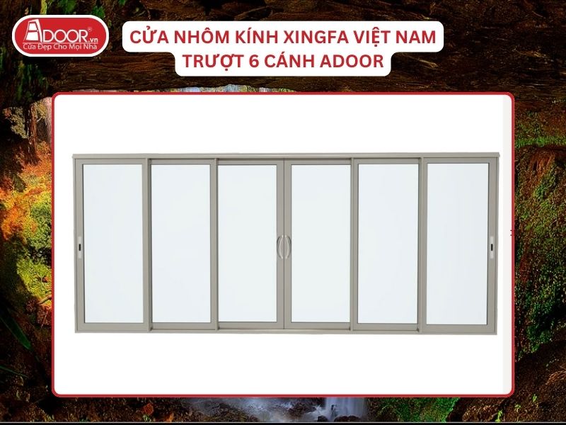 Cửa Mở Trượt 6 Cánh Nhôm Kính Xingfa Tại Gia Nghĩa Hệ Việt Nam Adoor Cửa Mở Trượt 6 Cánh Nhôm Kính Xingfa Tại Gia Nghĩa Hệ Việt Nam Adoor