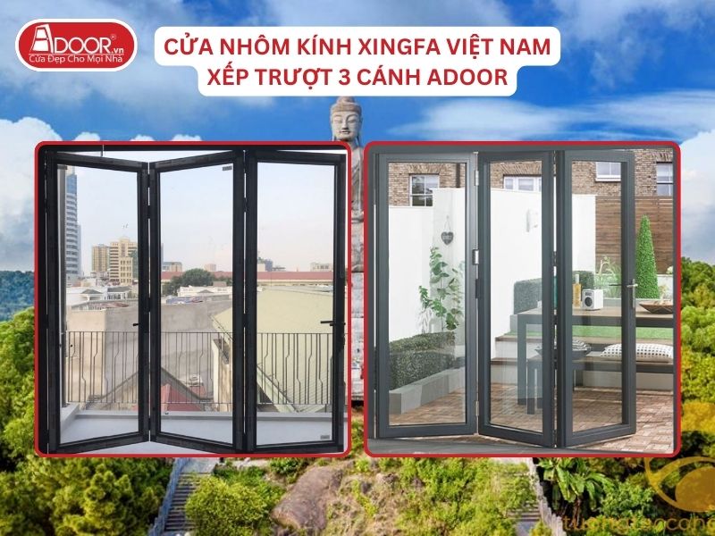 Cửa Mở Xếp Trượt 3 Cánh Nhôm Kính Xingfa Tại Bắc Ninh Hệ Việt Nam Adoor Cửa Mở Xếp Trượt 3 Cánh Nhôm Kính Xingfa Tại Bắc Ninh Hệ Việt Nam Adoor
