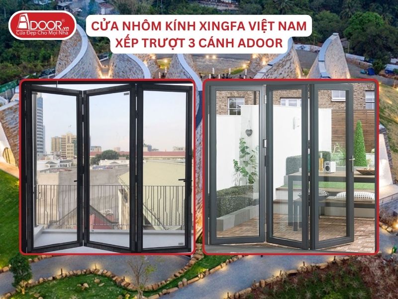 Cửa Mở Xếp Trượt 3 Cánh Nhôm Kính Xingfa Tại Buôn Ma Thuột Hệ Việt Nam Adoor Cửa Mở Xếp Trượt 3 Cánh Nhôm Kính Xingfa Tại Buôn Ma Thuột Hệ Việt Nam Adoor