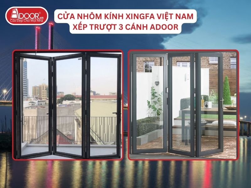 Cửa Mở Xếp Trượt 3 Cánh Nhôm Kính Xingfa Tại Cao Lãnh Hệ Việt Nam Adoor Cửa Mở Xếp Trượt 3 Cánh Nhôm Kính Xingfa Tại Cao Lãnh Hệ Việt Nam Adoor