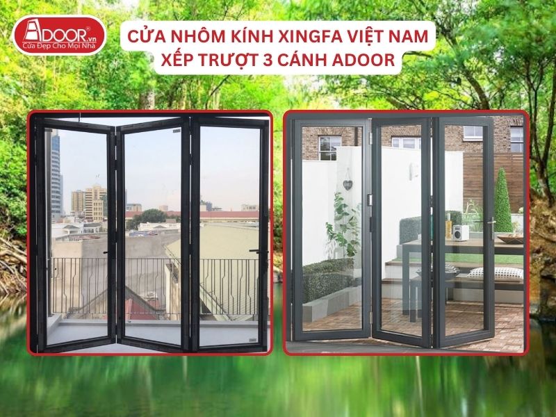 Cửa Mở Xếp Trượt 3 Cánh Nhôm Kính Xingfa Tại Đồng Xoài Hệ Việt Nam Adoor Cửa Mở Xếp Trượt 3 Cánh Nhôm Kính Xingfa Tại Đồng Xoài Hệ Việt Nam Adoor