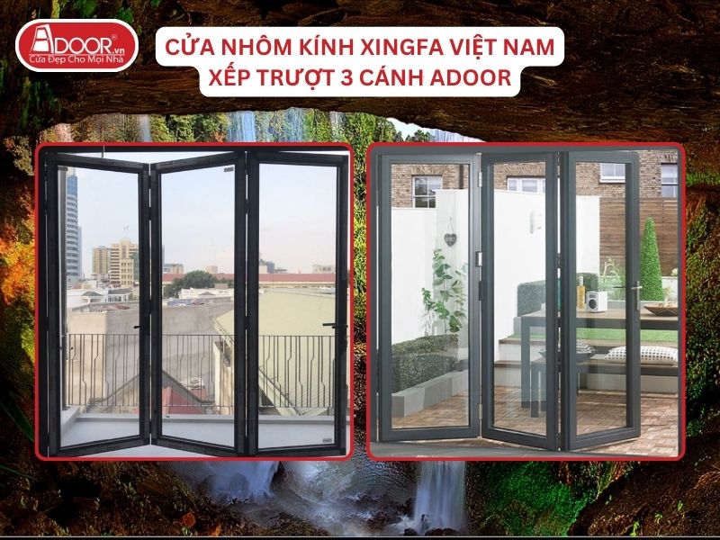 Cửa Mở Xếp Trượt 3 Cánh Nhôm Kính Xingfa Tại Gia Nghĩa Hệ Việt Nam Adoor Cửa Mở Xếp Trượt 3 Cánh Nhôm Kính Xingfa Tại Gia Nghĩa Hệ Việt Nam Adoor