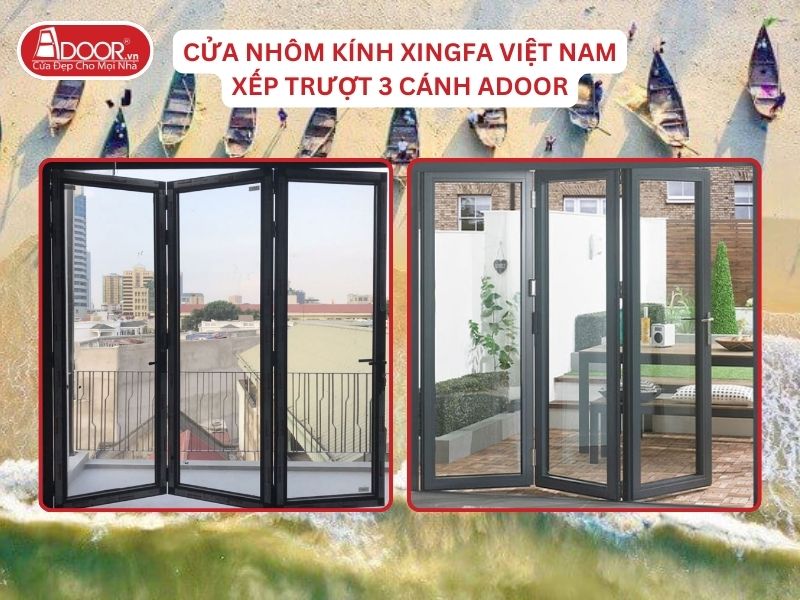 Cửa Mở Xếp Trượt 3 Cánh Nhôm Kính Xingfa Tại Tam Kỳ Hệ Việt Nam Adoor Cửa Mở Xếp Trượt 3 Cánh Nhôm Kính Xingfa Tại Tam Kỳ Hệ Việt Nam Adoor