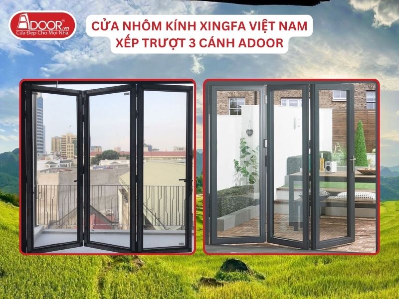 Cửa Mở Xếp Trượt 3 Cánh Nhôm Kính Xingfa Tại Thanh Hóa Hệ Việt Nam Adoor Cửa Mở Xếp Trượt 3 Cánh Nhôm Kính Xingfa Tại Thanh Hóa Hệ Việt Nam Adoor