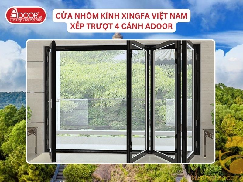 Cửa Mở Xếp Trượt 4 Cánh Nhôm Kính Xingfa Tại Bắc Ninh Hệ Việt Nam Adoor Cửa Mở Xếp Trượt 4 Cánh Nhôm Kính Xingfa Tại Bắc Ninh Hệ Việt Nam Adoor