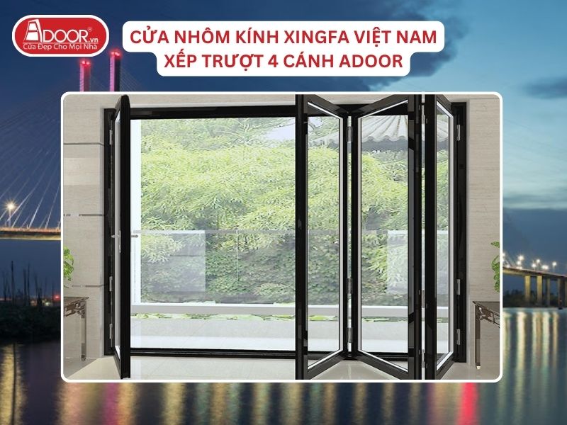 Cửa Mở Xếp Trượt 4 Cánh Nhôm Kính Xingfa Tại Cao Lãnh Hệ Việt Nam Adoor Cửa Mở Xếp Trượt 4 Cánh Nhôm Kính Xingfa Tại Cao Lãnh Hệ Việt Nam Adoor