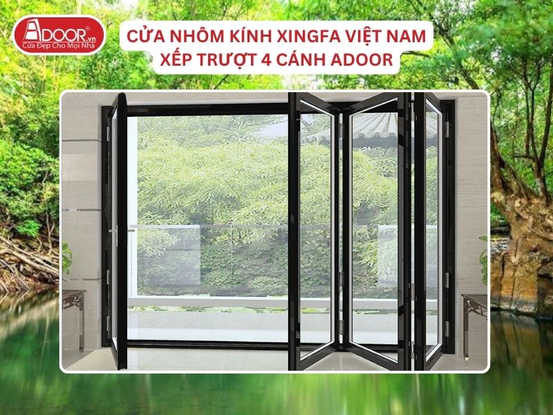 Cửa Mở Xếp Trượt 4 Cánh Nhôm Kính Xingfa Tại Đồng Xoài Hệ Việt Nam Adoor Cửa Mở Xếp Trượt 4 Cánh Nhôm Kính Xingfa Tại Đồng Xoài Hệ Việt Nam Adoor