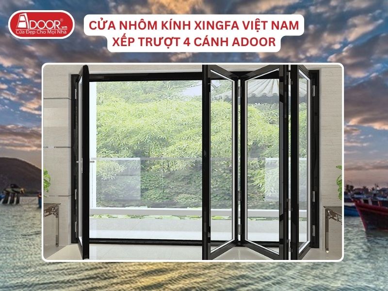 Cửa Mở Xếp Trượt 4 Cánh Nhôm Kính Xingfa Tại Ninh Thuận Hệ Việt Nam Adoor Cửa Mở Xếp Trượt 4 Cánh Nhôm Kính Xingfa Tại Ninh Thuận Hệ Việt Nam Adoor