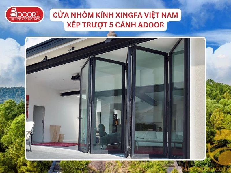 Cửa Mở Xếp Trượt 5 Cánh Nhôm Kính Xingfa Tại Bắc Ninh Hệ Việt Nam Adoor Cửa Mở Xếp Trượt 5 Cánh Nhôm Kính Xingfa Tại Bắc Ninh Hệ Việt Nam Adoor