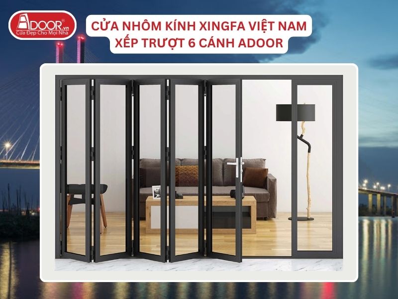 Cửa Mở Xếp Trượt 6 Cánh Nhôm Kính Xingfa Tại Cao Lãnh Hệ Việt Nam Adoor Cửa Mở Xếp Trượt 6 Cánh Nhôm Kính Xingfa Tại Cao Lãnh Hệ Việt Nam Adoor