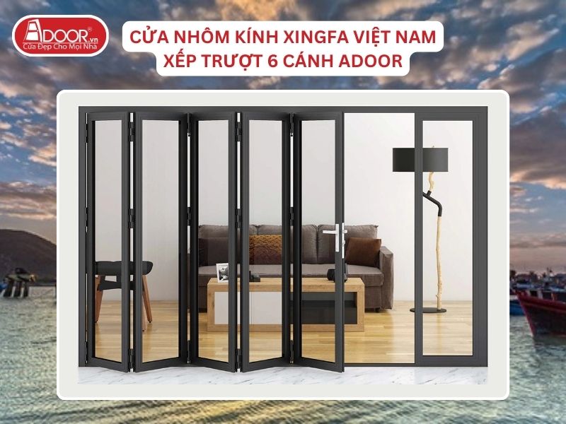 Cửa Mở Xếp Trượt 6 Cánh Nhôm Kính Xingfa Tại Ninh Thuận Hệ Việt Nam Adoor Cửa Mở Xếp Trượt 6 Cánh Nhôm Kính Xingfa Tại Ninh Thuận Hệ Việt Nam Adoor