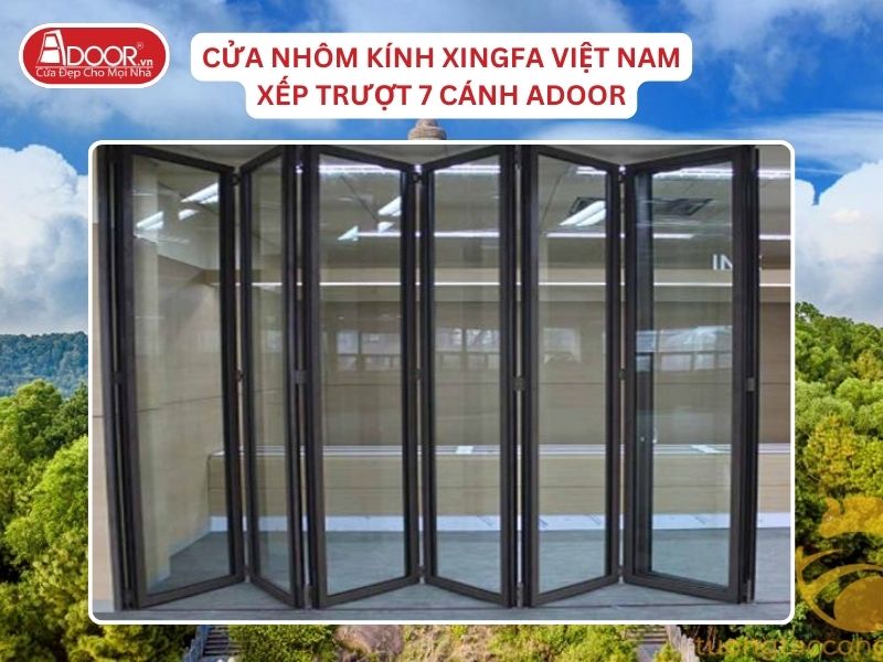 Cửa Mở Xếp Trượt 7 Cánh Nhôm Kính Xingfa Tại Bắc Ninh Hệ Việt Nam Adoor Cửa Mở Xếp Trượt 7 Cánh Nhôm Kính Xingfa Tại Bắc Ninh Hệ Việt Nam Adoor