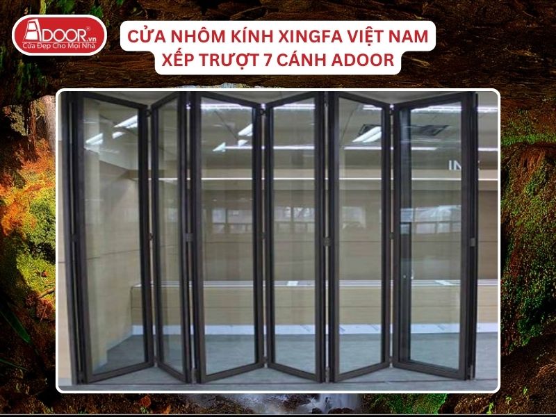 Cửa Mở Xếp Trượt 7 Cánh Nhôm Kính Xingfa Tại Gia Nghĩa Hệ Việt Nam Adoor Cửa Mở Xếp Trượt 7 Cánh Nhôm Kính Xingfa Tại Gia Nghĩa Hệ Việt Nam Adoor
