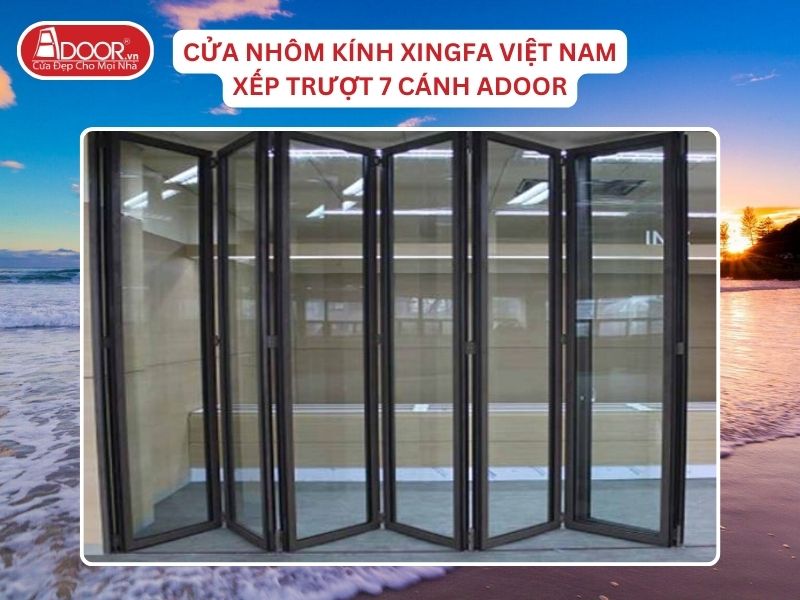 Cửa Mở Xếp Trượt 7 Cánh Nhôm Kính Xingfa Tại Sầm Sơn Hệ Việt Nam Adoor Cửa Mở Xếp Trượt 7 Cánh Nhôm Kính Xingfa Tại Sầm Sơn Hệ Việt Nam Adoor