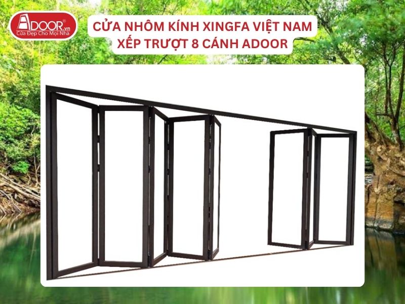 Cửa Mở Xếp Trượt 8 Cánh Nhôm Kính Xingfa Tại Đồng Xoài Hệ Việt Nam Adoor Cửa Mở Xếp Trượt 8 Cánh Nhôm Kính Xingfa Tại Đồng Xoài Hệ Việt Nam Adoor