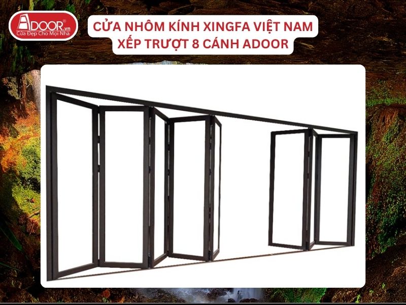 Cửa Mở Xếp Trượt 8 Cánh Nhôm Kính Xingfa Tại Gia Nghĩa Hệ Việt Nam Adoor Cửa Mở Xếp Trượt 8 Cánh Nhôm Kính Xingfa Tại Gia Nghĩa Hệ Việt Nam Adoor