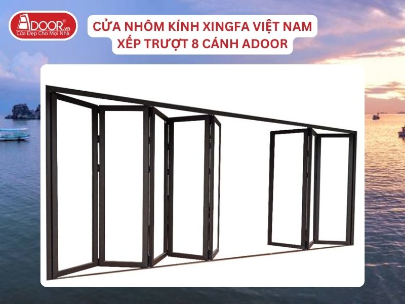 Cửa Mở Xếp Trượt 8 Cánh Nhôm Kính Xingfa Tại Hà Tiên Hệ Việt Nam Adoor Cửa Mở Xếp Trượt 8 Cánh Nhôm Kính Xingfa Tại Hà Tiên Hệ Việt Nam Adoor