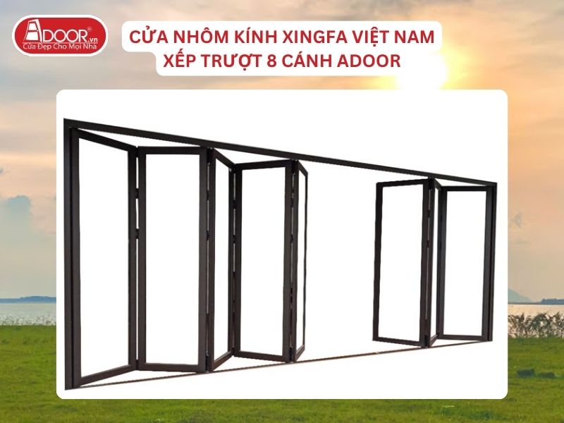 Cửa Mở Xếp Trượt 8 Cánh Nhôm Kính Xingfa Tại Tân Uyên Hệ Việt Nam Adoor Cửa Mở Xếp Trượt 8 Cánh Nhôm Kính Xingfa Tại Tân Uyên Hệ Việt Nam Adoor