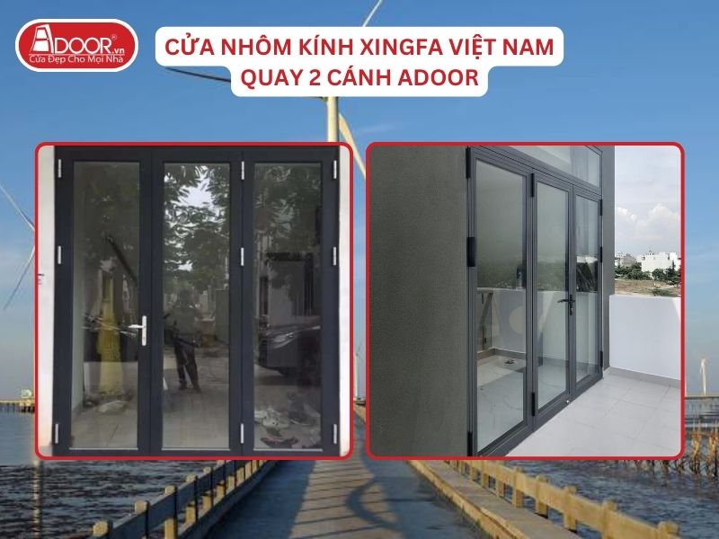 Cửa Mở Quay 3 Cánh Adoor Nhôm Kính Xingfa Tại Bạc Liêu Nhôm Việt Nam Cửa Mở Quay 3 Cánh Adoor Nhôm Kính Xingfa Tại Bạc Liêu Nhôm Việt Nam