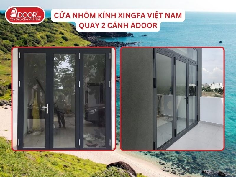 Cửa Mở Quay 3 Cánh Adoor Nhôm Kính Xingfa Tại Bình Thuận Nhôm Việt Nam Cửa Mở Quay 3 Cánh Adoor Nhôm Kính Xingfa Tại Bình Thuận Nhôm Việt Nam