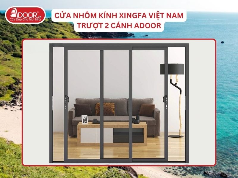 Cửa Trượt 2 Cánh Adoor Nhôm Kính Xingfa Tại Bình Thuận Nhôm Việt Nam Cửa Trượt 2 Cánh Adoor Nhôm Kính Xingfa Tại Bình Thuận Nhôm Việt Nam