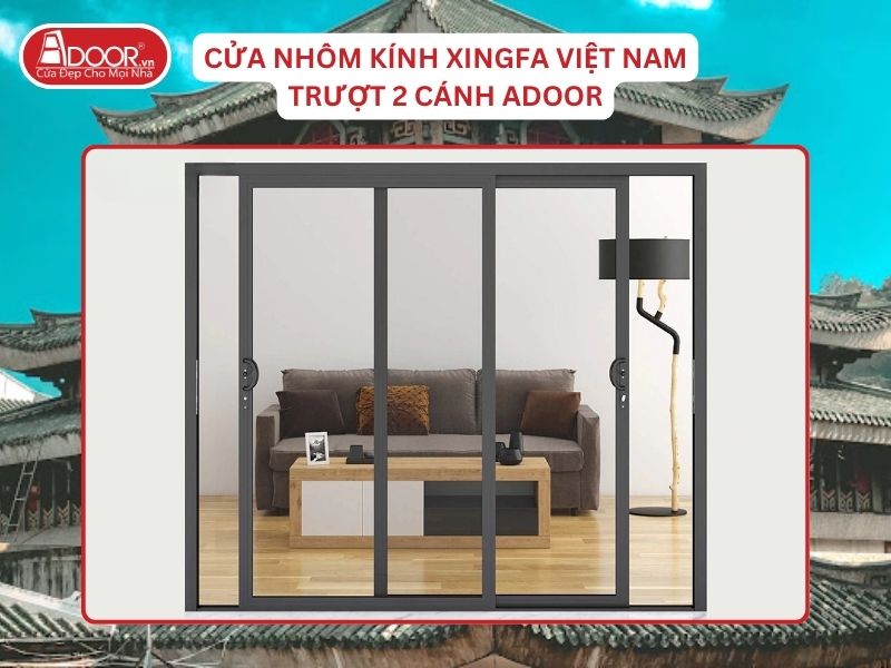 Cửa Trượt 2 Cánh Adoor Nhôm Kính Xingfa Tại Châu Đốc Nhôm Việt Nam Cửa Trượt 2 Cánh Adoor Nhôm Kính Xingfa Tại Châu Đốc Nhôm Việt Nam