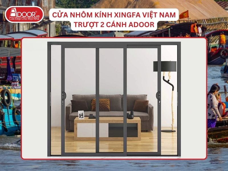 Cửa Trượt 2 Cánh Adoor Nhôm Kính Xingfa Tại Long Xuyên Nhôm Việt Nam Cửa Trượt 2 Cánh Adoor Nhôm Kính Xingfa Tại Long Xuyên Nhôm Việt Nam
