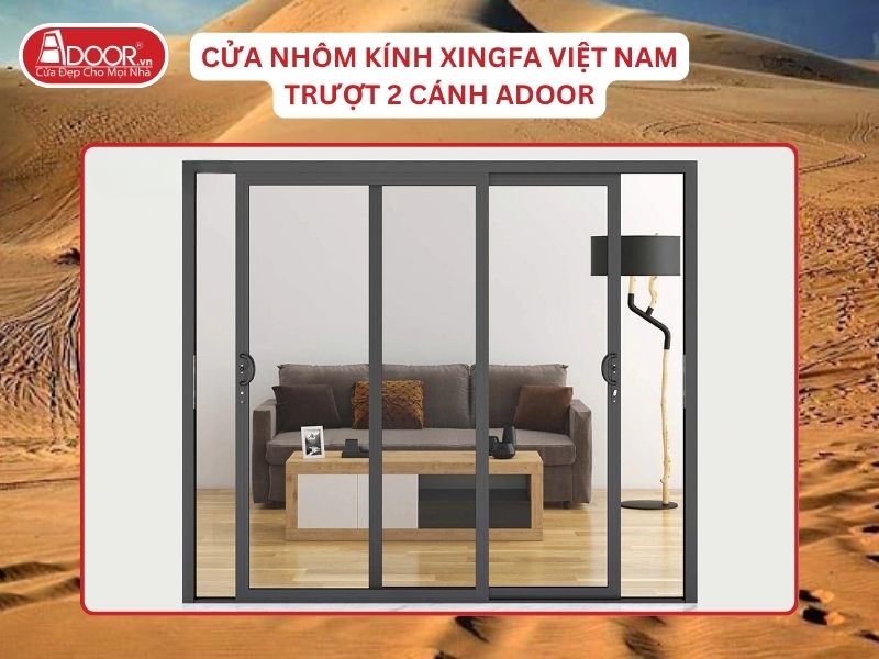 Cửa Trượt 2 Cánh Adoor Nhôm Kính Xingfa Tại Phan Thiết Nhôm Việt Nam Cửa Trượt 2 Cánh Adoor Nhôm Kính Xingfa Tại Phan Thiết Nhôm Việt Nam