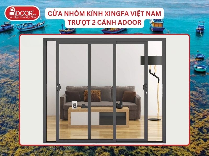 Cửa Trượt 2 Cánh Adoor Nhôm Kính Xingfa Tại Quy Nhơn Nhôm Việt Nam Cửa Trượt 2 Cánh Adoor Nhôm Kính Xingfa Tại Quy Nhơn Nhôm Việt Nam