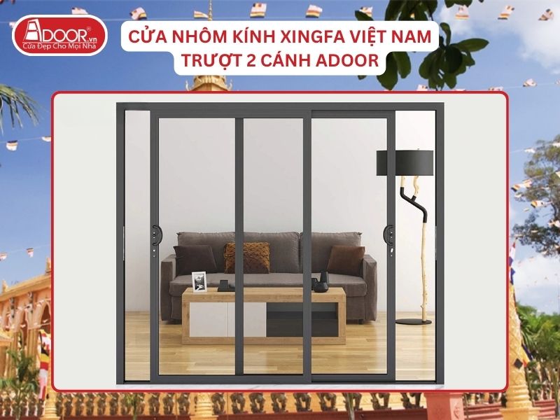Cửa Trượt 2 Cánh Adoor Nhôm Kính Xingfa Tại Trà Vinh Nhôm Việt Nam Cửa Trượt 2 Cánh Adoor Nhôm Kính Xingfa Tại Trà Vinh Nhôm Việt Nam