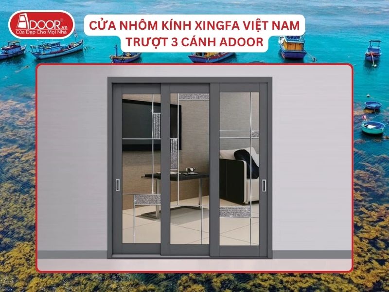 Cửa Trượt 3 Cánh Adoor Nhôm Kính Xingfa Tại Quy Nhơn Nhôm Việt Nam Cửa Trượt 3 Cánh Adoor Nhôm Kính Xingfa Tại Quy Nhơn Nhôm Việt Nam