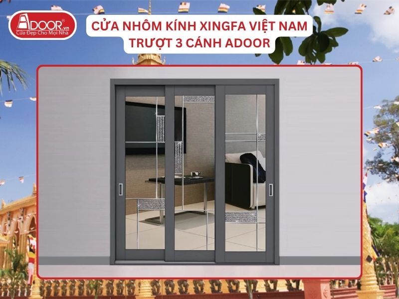 Cửa Trượt 3 Cánh Adoor Nhôm Kính Xingfa Tại Trà Vinh Nhôm Việt Nam Cửa Trượt 3 Cánh Adoor Nhôm Kính Xingfa Tại Trà Vinh Nhôm Việt Nam