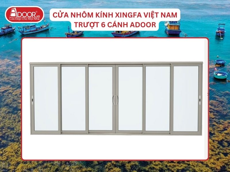 Cửa Trượt 6 Cánh Adoor Nhôm Kính Xingfa Tại Quy Nhơn Nhôm Việt Nam Cửa Trượt 6 Cánh Adoor Nhôm Kính Xingfa Tại Quy Nhơn Nhôm Việt Nam