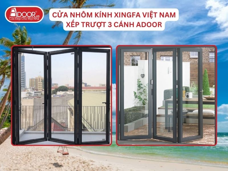 Cửa Mở Xếp Trượt 3 Cánh Adoor Nhôm Kính Xingfa Tại Kiên Giang Nhôm Việt Nam Cửa Mở Xếp Trượt 3 Cánh Adoor Nhôm Kính Xingfa Tại Kiên Giang Nhôm Việt Nam