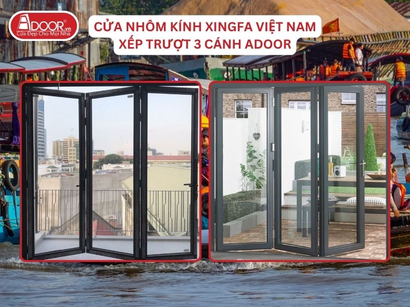 Cửa Mở Xếp Trượt 3 Cánh Adoor Nhôm Kính Xingfa Tại Long Xuyên Nhôm Việt Nam Cửa Mở Xếp Trượt 3 Cánh Adoor Nhôm Kính Xingfa Tại Long Xuyên Nhôm Việt Nam