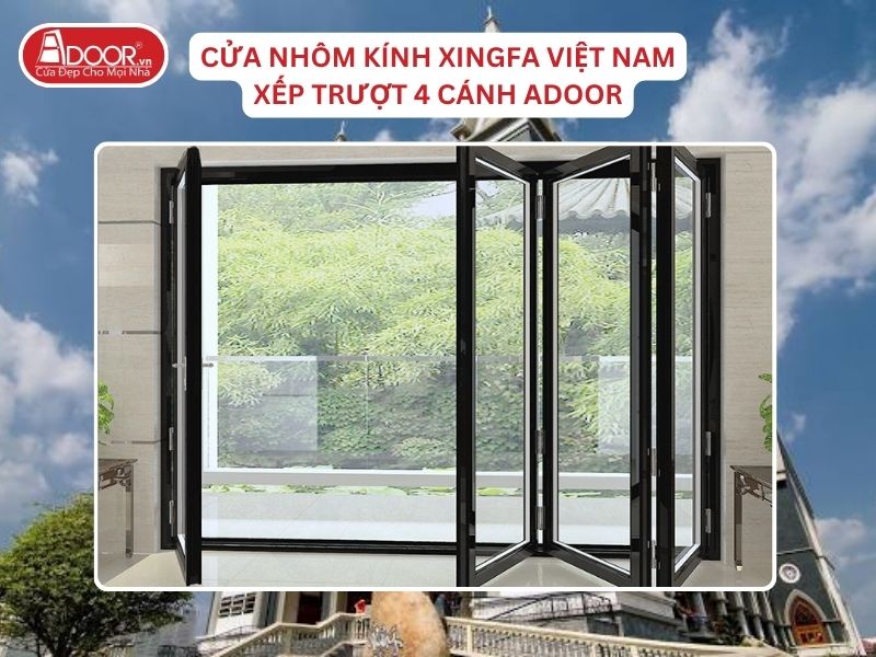 Cửa Mở Xếp Trượt 4 Cánh Adoor Nhôm Kính Xingfa Tại Thủ Dầu Một Nhôm Việt Nam Cửa Mở Xếp Trượt 4 Cánh Adoor Nhôm Kính Xingfa Tại Thủ Dầu Một Nhôm Việt Nam