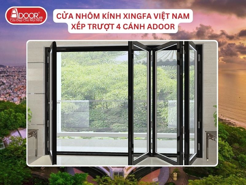 Cửa Mở Xếp Trượt 4 Cánh Adoor Nhôm Kính Xingfa Tại Vũng Tàu Nhôm Việt Nam Cửa Mở Xếp Trượt 4 Cánh Adoor Nhôm Kính Xingfa Tại Vũng Tàu Nhôm Việt Nam