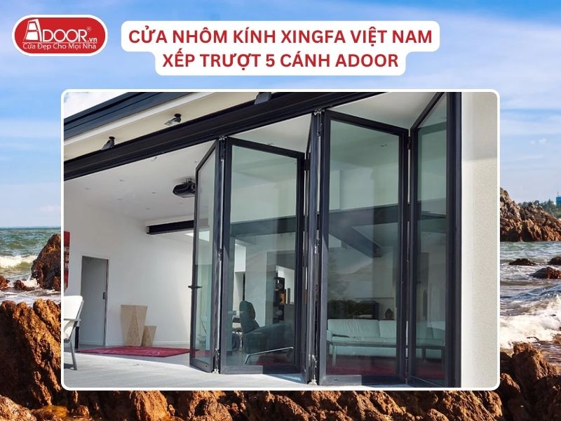Cửa Xếp Trượt 5 Cánh Adoor Nhôm Kính Xingfa Tại Vinh Nhôm Việt Nam Cửa Xếp Trượt 5 Cánh Adoor Nhôm Kính Xingfa Tại Vinh Nhôm Việt Nam